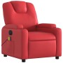 Sillón de masaje reclinable eléctrico de cuero artificial rojo de , Sillones - Ref: Foro24-3204428, Precio: 257,83 €, Descuen...