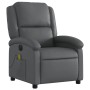 Reclining electric massage armchair in gray synthetic leather by , Armchairs - Ref: Foro24-3204222, Price: 262,27 €, Discount: %