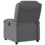 Reclining electric massage armchair in gray synthetic leather by , Armchairs - Ref: Foro24-3204222, Price: 262,27 €, Discount: %