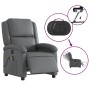 Reclining electric massage armchair in gray synthetic leather by , Armchairs - Ref: Foro24-3204222, Price: 262,27 €, Discount: %