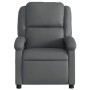 Reclining electric massage armchair in gray synthetic leather by , Armchairs - Ref: Foro24-3204222, Price: 262,27 €, Discount: %