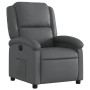 Sillón reclinable eléctrico de cuero sintético gris de , Sillones - Ref: Foro24-3204215, Precio: 280,99 €, Descuento: %