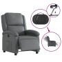 Sillón reclinable eléctrico de cuero sintético gris de , Sillones - Ref: Foro24-3204215, Precio: 280,99 €, Descuento: %