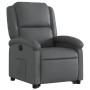 Sillón reclinable elevable eléctrico de cuero sintético gris de , Sillones - Ref: Foro24-3204243, Precio: 325,59 €, Descuento: %