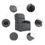 Gray Faux Leather Power Lift Recliner by , Armchairs - Ref: Foro24-3204243, Price: 361,99 €, Discount: %