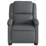 Sillón reclinable elevable eléctrico de cuero sintético gris de , Sillones - Ref: Foro24-3204243, Precio: 325,59 €, Descuento: %