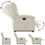 Sillón reclinable elevable eléctrico de cuero sintético crema de , Sillones - Ref: Foro24-3204241, Precio: 309,20 €, Descuent...