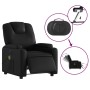 Black synthetic leather electric reclining massage chair by , Armchairs - Ref: Foro24-3204423, Price: 263,02 €, Discount: %