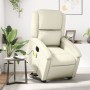 Sillón de masaje elevable eléctrico cuero sintético crema de , Sillones - Ref: Foro24-3204248, Precio: 333,77 €, Descuento: %