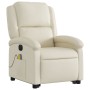 Electric lifting massage chair cream synthetic leather by , Armchairs - Ref: Foro24-3204248, Price: 333,77 €, Discount: %