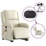 Electric lifting massage chair cream synthetic leather by , Armchairs - Ref: Foro24-3204248, Price: 333,77 €, Discount: %