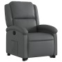 Sillón reclinable elevable cuero artificial gris de , Sillones - Ref: Foro24-3204229, Precio: 285,14 €, Descuento: %