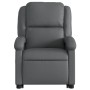 Sillón reclinable elevable cuero artificial gris de , Sillones - Ref: Foro24-3204229, Precio: 285,14 €, Descuento: %