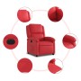 Sillón reclinable eléctrico de cuero sintético rojo de , Sillones - Ref: Foro24-3204217, Precio: 265,99 €, Descuento: %