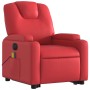 Sillón de majaje elevable eléctrico cuero artificial rojo de , Sillones - Ref: Foro24-3204456, Precio: 336,66 €, Descuento: %