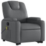 Sillón reclinable de masaje de pie cuero artificial gris de , Sillones - Ref: Foro24-3204440, Precio: 283,99 €, Descuento: %