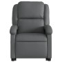 Sillón reclinable de masaje de pie cuero artificial gris de , Sillones - Ref: Foro24-3204236, Precio: 283,45 €, Descuento: %