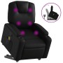 Black Artificial Leather Foot Massage Recliner by , Armchairs - Ref: Foro24-3204437, Price: 288,65 €, Discount: %