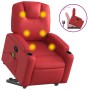 Red Artificial Leather Foot Massage Recliner by , Armchairs - Ref: Foro24-3204442, Price: 287,15 €, Discount: %