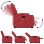 Red Artificial Leather Foot Massage Recliner by , Armchairs - Ref: Foro24-3204442, Price: 287,15 €, Discount: %