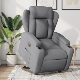 Sillón reclinable elevable de tela gris claro de , Sillones - Ref: Foro24-3204482, Precio: 284,75 €, Descuento: %