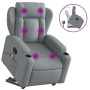 Light Gray Fabric Foot Recliner Massage Chair by , Armchairs - Ref: Foro24-3204494, Price: 290,05 €, Discount: %