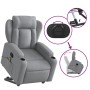 Light Gray Fabric Foot Recliner Massage Chair by , Armchairs - Ref: Foro24-3204494, Price: 290,05 €, Discount: %