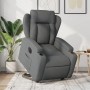 Sillón eléctrico reclinable elevable de tela gris oscuro de , Sillones - Ref: Foro24-3204507, Precio: 317,63 €, Descuento: %