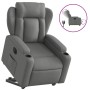 Sillón eléctrico reclinable elevable de tela gris oscuro de , Sillones - Ref: Foro24-3204507, Precio: 317,63 €, Descuento: %