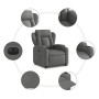 Sillón eléctrico reclinable elevable de tela gris oscuro de , Sillones - Ref: Foro24-3204507, Precio: 317,63 €, Descuento: %