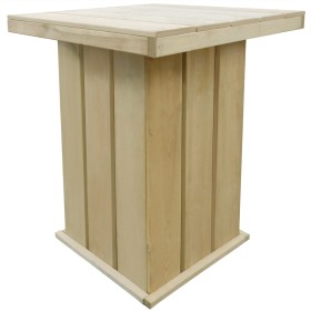 Mesa de bar de madera de pino impregnada 75x75x110 cm de vidaXL, Mesas de jardín - Ref: Foro24-44910, Precio: 140,99 €, Descu...