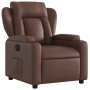 Sillón reclinable eléctrico de cuero sintético marrón de , Sillones - Ref: Foro24-3204532, Precio: 269,32 €, Descuento: %