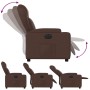 Sillón reclinable eléctrico de cuero sintético marrón de , Sillones - Ref: Foro24-3204532, Precio: 269,32 €, Descuento: %