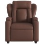 Sillón reclinable eléctrico de cuero sintético marrón de , Sillones - Ref: Foro24-3204532, Precio: 269,32 €, Descuento: %