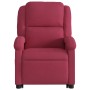 Sillón de masaje reclinable elevable terciopelo rojo tinto de , Sillones - Ref: Foro24-3204338, Precio: 327,86 €, Descuento: %