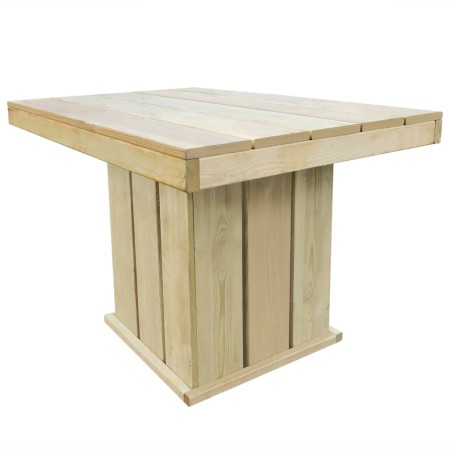 Mesa de jardín de madera de pino impregnada 110x75x74 cm de vidaXL, Mesas de jardín - Ref: Foro24-44908, Precio: 71,99 €, Des...