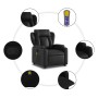 Sillón reclinable de masaje de pie cuero artificial negro de , Sillones - Ref: Foro24-3204551, Precio: 300,32 €, Descuento: %