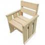 Silla de jardín de madera de pino impregnada de vidaXL, Sillas de jardín - Ref: Foro24-44909, Precio: 82,99 €, Descuento: %