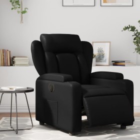 Sillón reclinable eléctrico de cuero sintético negro de , Sillones - Ref: Foro24-3204530, Precio: 271,78 €, Descuento: %