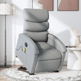 Liftable reclining electric massage chair light gray fabric by , Armchairs - Ref: Foro24-3204014, Price: 309,76 €, Discount: %