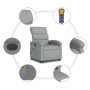 Sillón de masaje eléctrico reclinable elevable tela gris claro de , Sillones - Ref: Foro24-3204014, Precio: 311,45 €, Descuen...