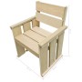 Pine wood garden chair treated with preservatives by vidaXL, Garden chairs - Ref: Foro24-44909, Price: 79,30 €, Discount: %