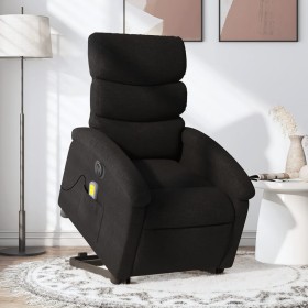 Sillón de masaje eléctrico reclinable elevable tela negro de , Sillones - Ref: Foro24-3204016, Precio: 304,91 €, Descuento: %