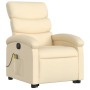 Sillón de masaje eléctrico reclinable elevable tela crema de , Sillones - Ref: Foro24-3204023, Precio: 329,30 €, Descuento: %