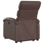 Brown Faux Leather Foot Massage Recliner by , Armchairs - Ref: Foro24-3204049, Price: 269,78 €, Discount: %