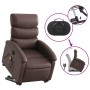 Brown Faux Leather Foot Massage Recliner by , Armchairs - Ref: Foro24-3204049, Price: 269,78 €, Discount: %