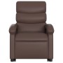 Sillón reclinable de masaje de pie de cuero sintético marrón de , Sillones - Ref: Foro24-3204049, Precio: 269,78 €, Descuento: %