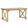 Mesa de jardín de madera 160x79x75 cm de vidaXL, Mesas de jardín - Ref: Foro24-44898, Precio: 166,99 €, Descuento: %