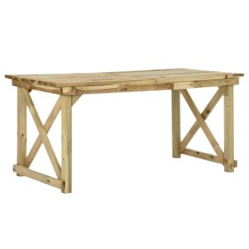 Mesa de jardín de madera 160x79x75 cm de vidaXL, Mesas de jardín - Ref: Foro24-44898, Precio: 173,09 €, Descuento: %