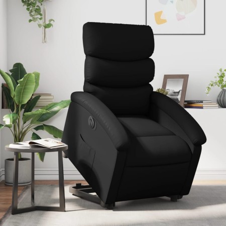 Sillón reclinable y elevable eléctrico cuero sintético negro de , Sillones - Ref: Foro24-3204054, Precio: 304,93 €, Descuento: %